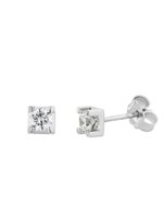 Boucles d'oreilles World Diamond Group Femme Quadro in Or blanc Diamante 0.54 Ct OIM004 - OIM004 0.51